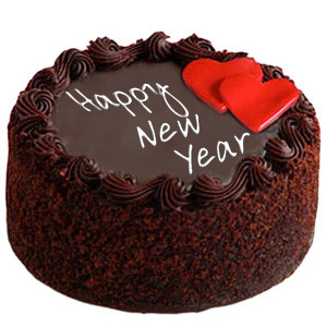 New Year Chocolate Truffle Cake