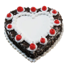 Black forest Heart Shape Cake