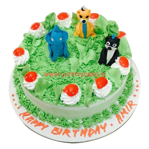 Jungle Book cake, Jungle Birthday Cake-online cake delivery in faridabad