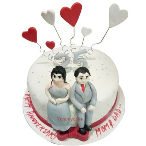 Wedding Anniversary Tier Cake – Magic Bakers, Delicious Cakes