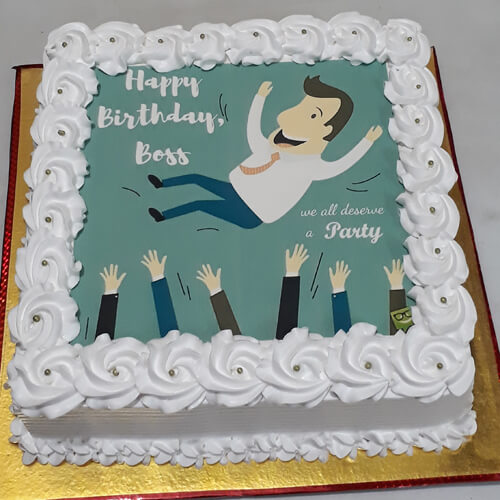 Photo Cake For Boss Birthday