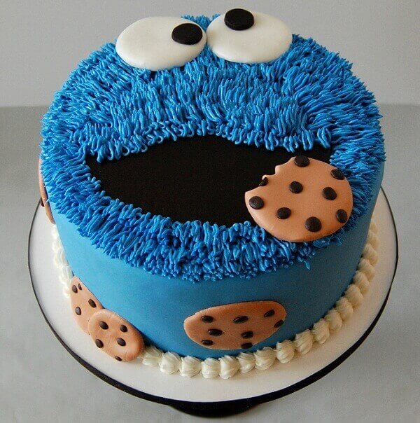 cookie monster cake