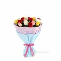10 Colorful Rose Bunch