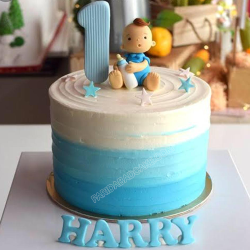 Birthday Cake for Baby Boy 1 Year | FaridabadCake