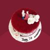 red velvet anniversary cake design
