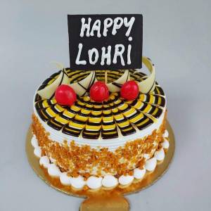 Happy Lohri Chocolate Cake