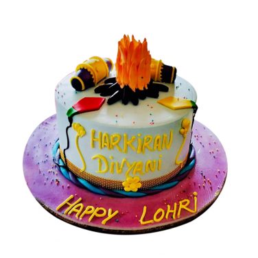 Happy Lohri Chocolate Cake