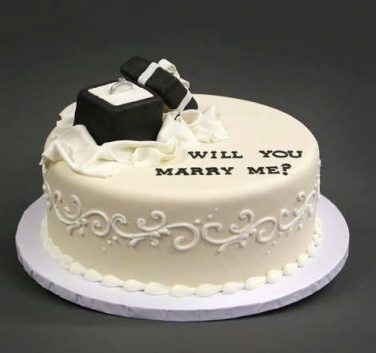 Ring Ceremony Cake