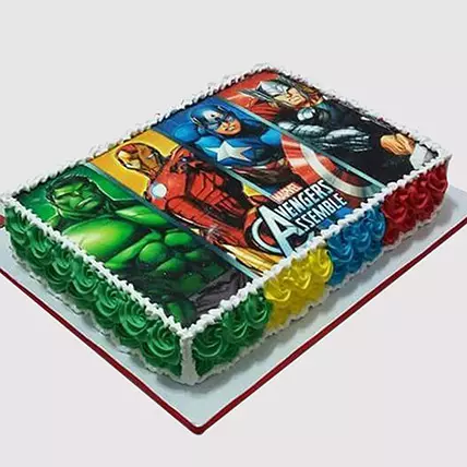 Avengers Photo Cake Online at Best Price & Design