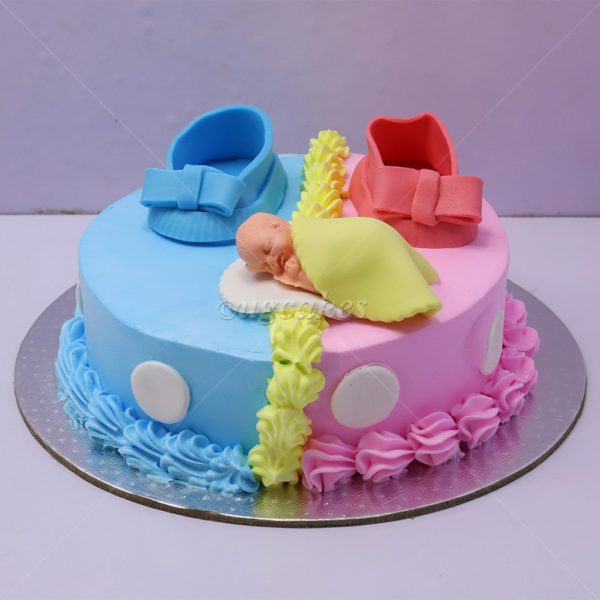 Baby Shower Cake Shoes