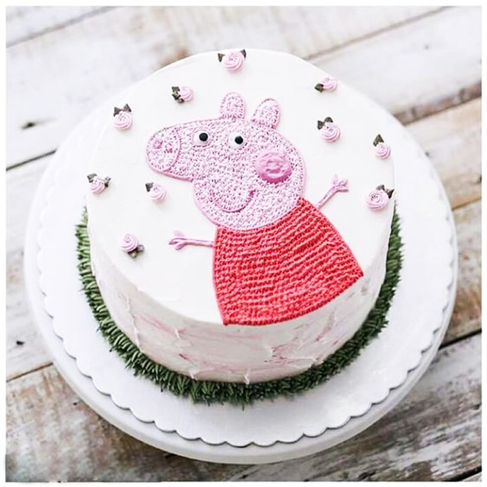 Order Peppa Pig Theme Birthday Cake | FaridabadCake