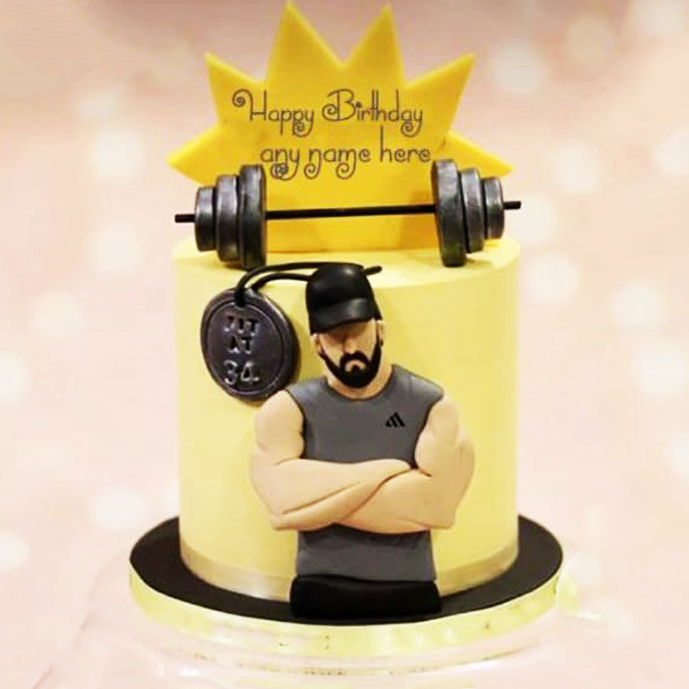 Bodybuilder Gym Cake - Same Day Delivery | YippiiGift