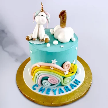 First Birthday Unicorn Cake