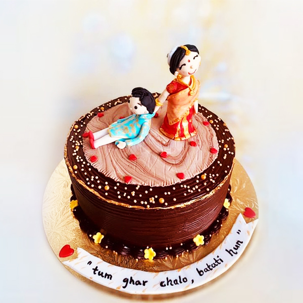 Funny Bridal Shower Cake Online | FaridabadCake