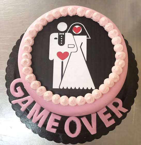 Game Over Theme Bachelor Party Cake  BPC0037  Bachelor Party Cakes