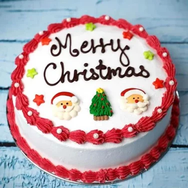 Beautiful Merry Christmas Cake