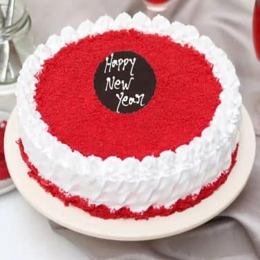 New Year Special Red Cake