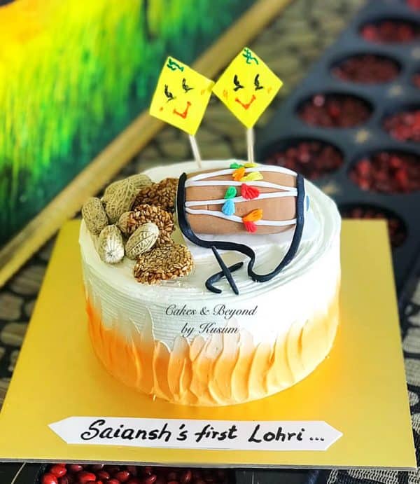 Delightful First Lohri Cake