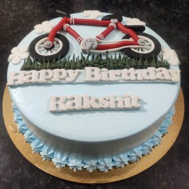Bicycle Theme Birthday Cake