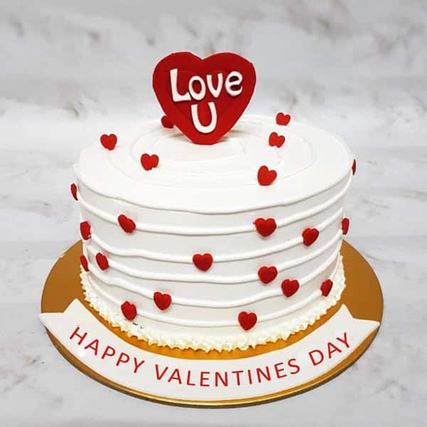 Happy Valentine Love You Cake