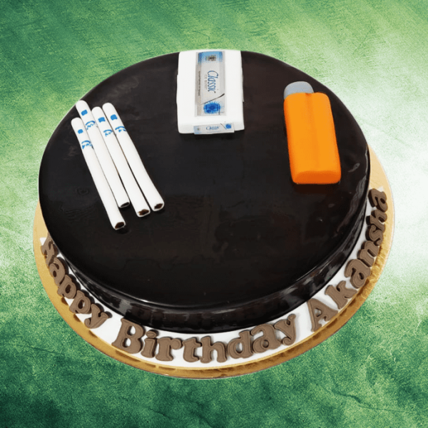 Cigarette and Lighter Birthday Cake