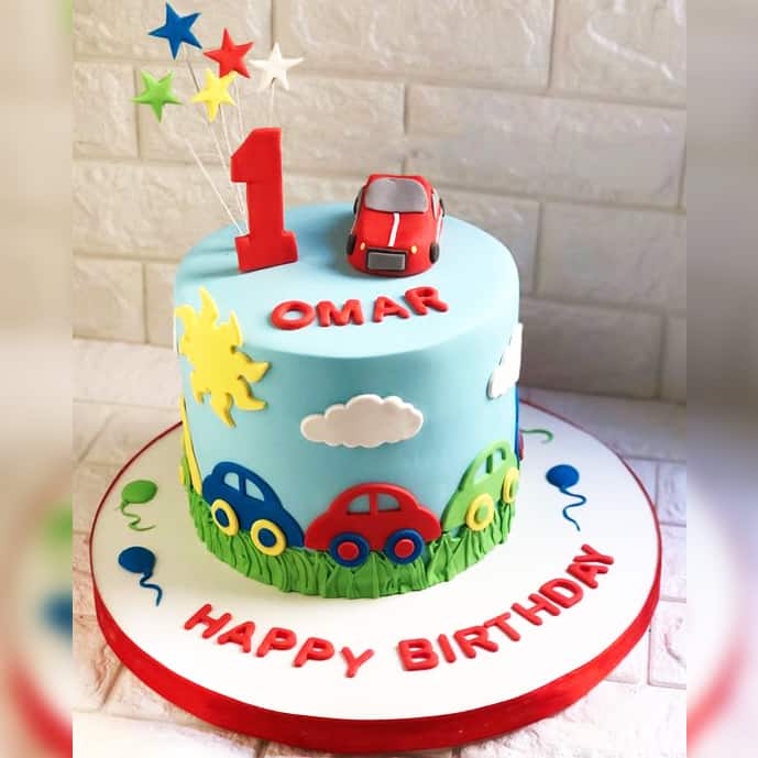 Kids Lion Cake 1/2 Kg - BT | Baker'z Tree Chandigarh