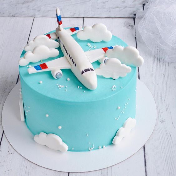 Airplane Theme Fondant Cake Delivery in Delhi NCR - ₹2,999.00 Cake Express