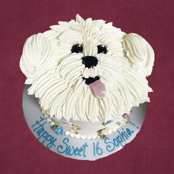Dog Style Birthday Cake