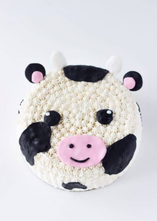 Cow Theme Birthday Cake